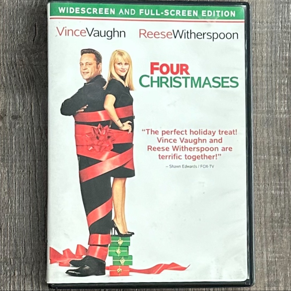 💞 Reese Witherspoon & Vince Vaughan “Four Christmases” Holiday Movie DVD